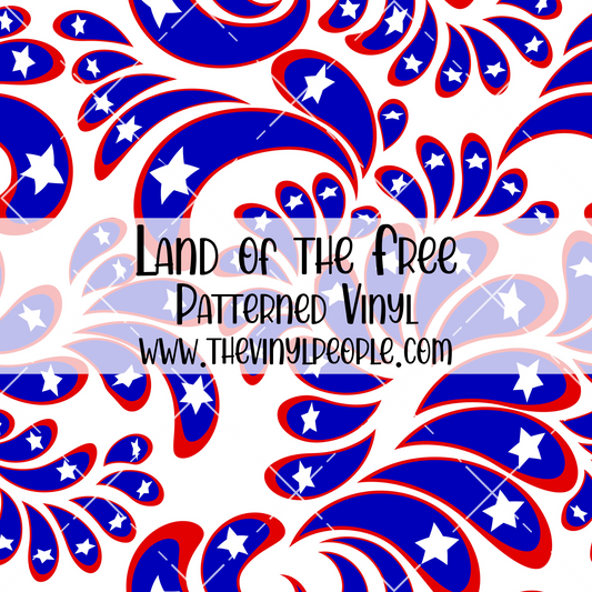 Land of the Free Patterned Vinyl