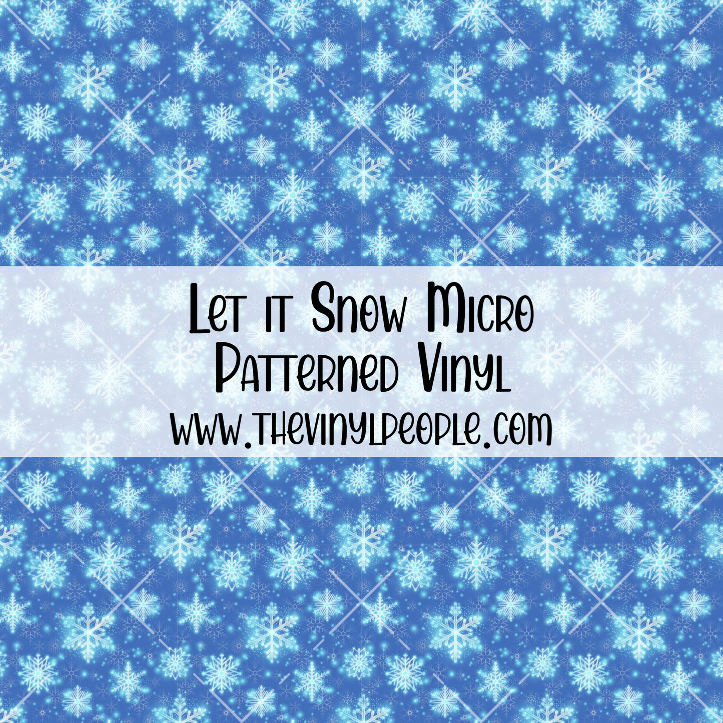 Let it Snow Patterned Vinyl