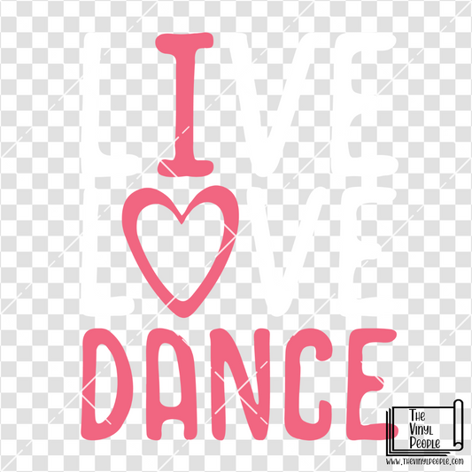 Live Love Dance Vinyl Decal