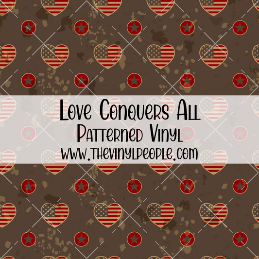 Love Conquers All Patterned Vinyl