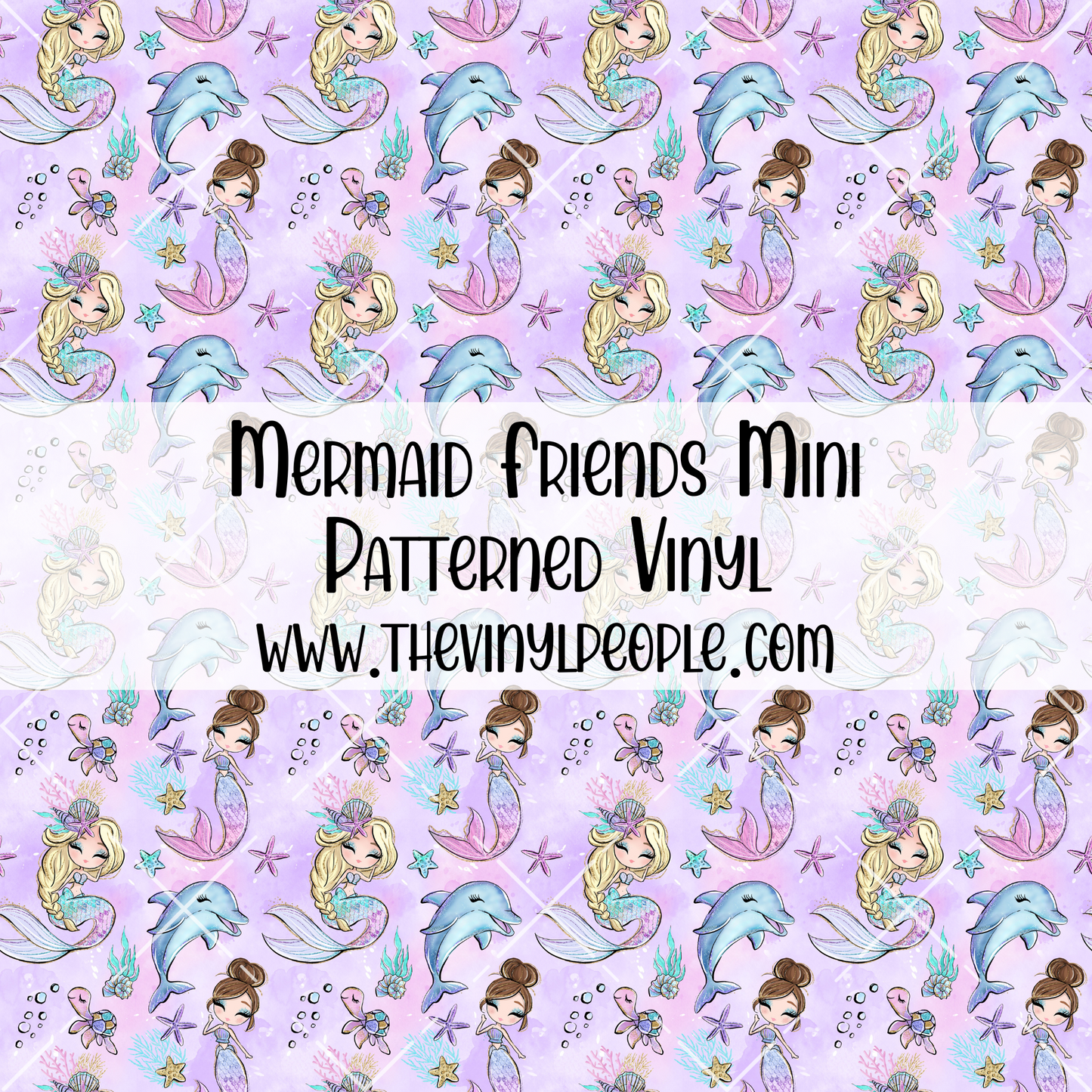 Mermaid Friends Patterned Vinyl