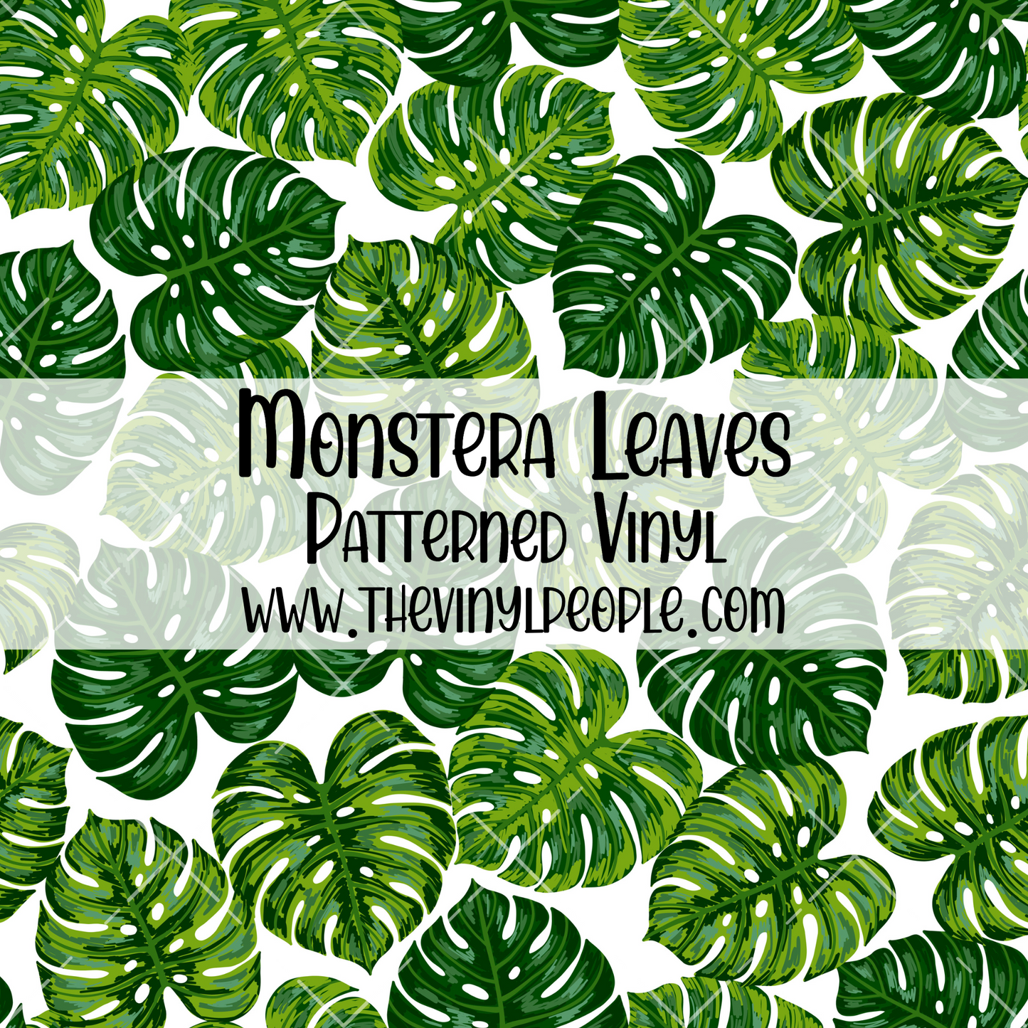 Monstera Leaves Patterned Vinyl