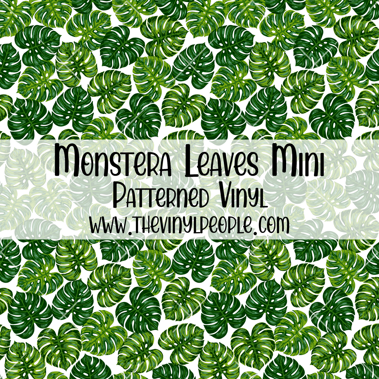 Monstera Leaves Patterned Vinyl