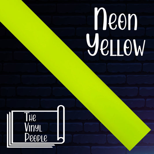 Neon Yellow Adhesive Vinyl