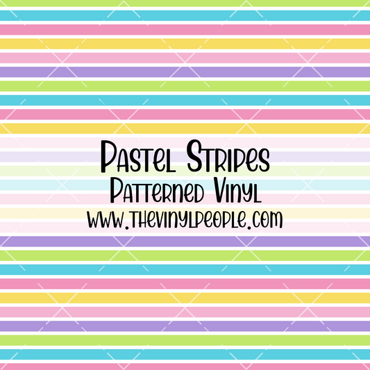 Pastel Stripes Patterned Vinyl