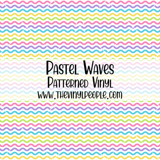 Pastel Waves Patterned Vinyl