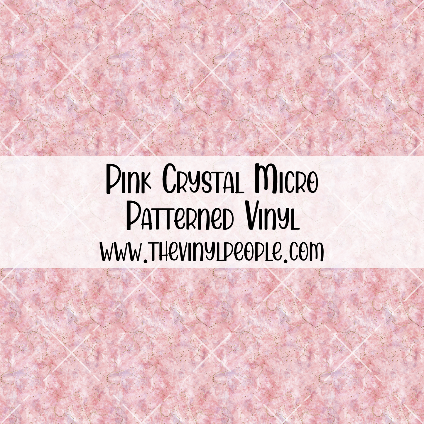 Pink Crystal Patterned Vinyl