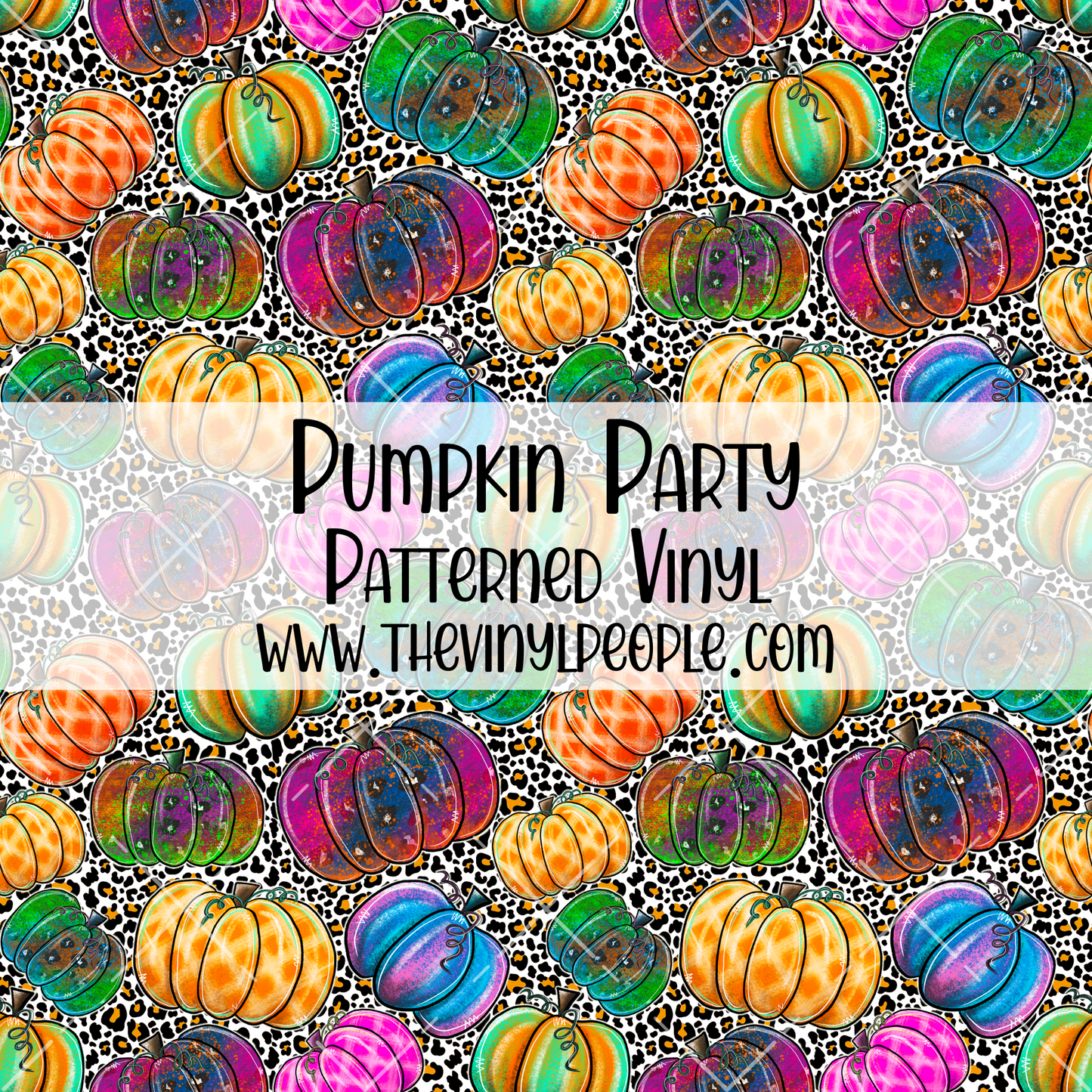 Pumpkin Party Patterned Vinyl