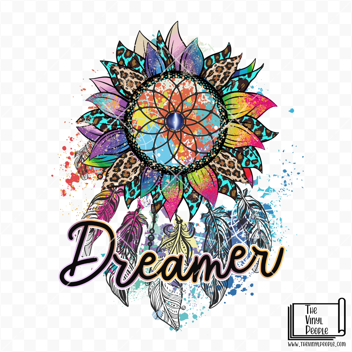 Rainbow Dreamer Dreamcatcher Vinyl Decal