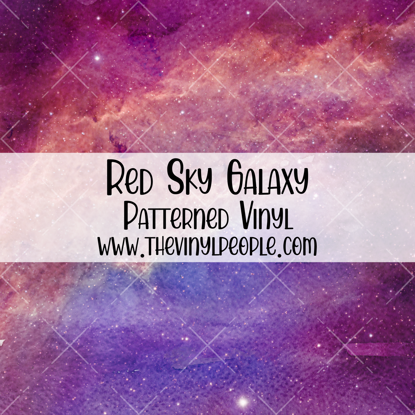 Red Sky Galaxy Patterned Vinyl