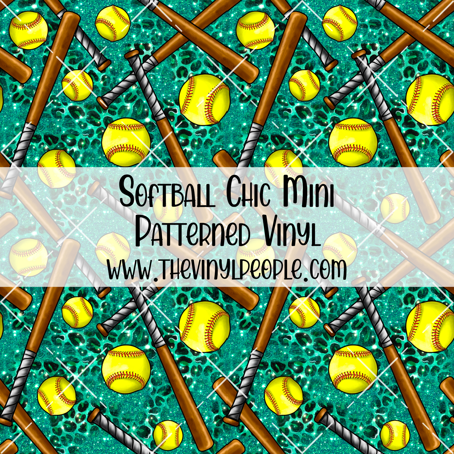 Softball Chic Patterned Vinyl