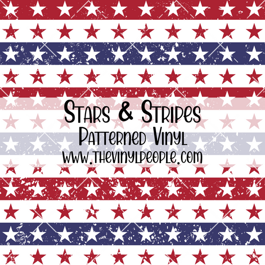 Stars & Stripes Patterned Vinyl