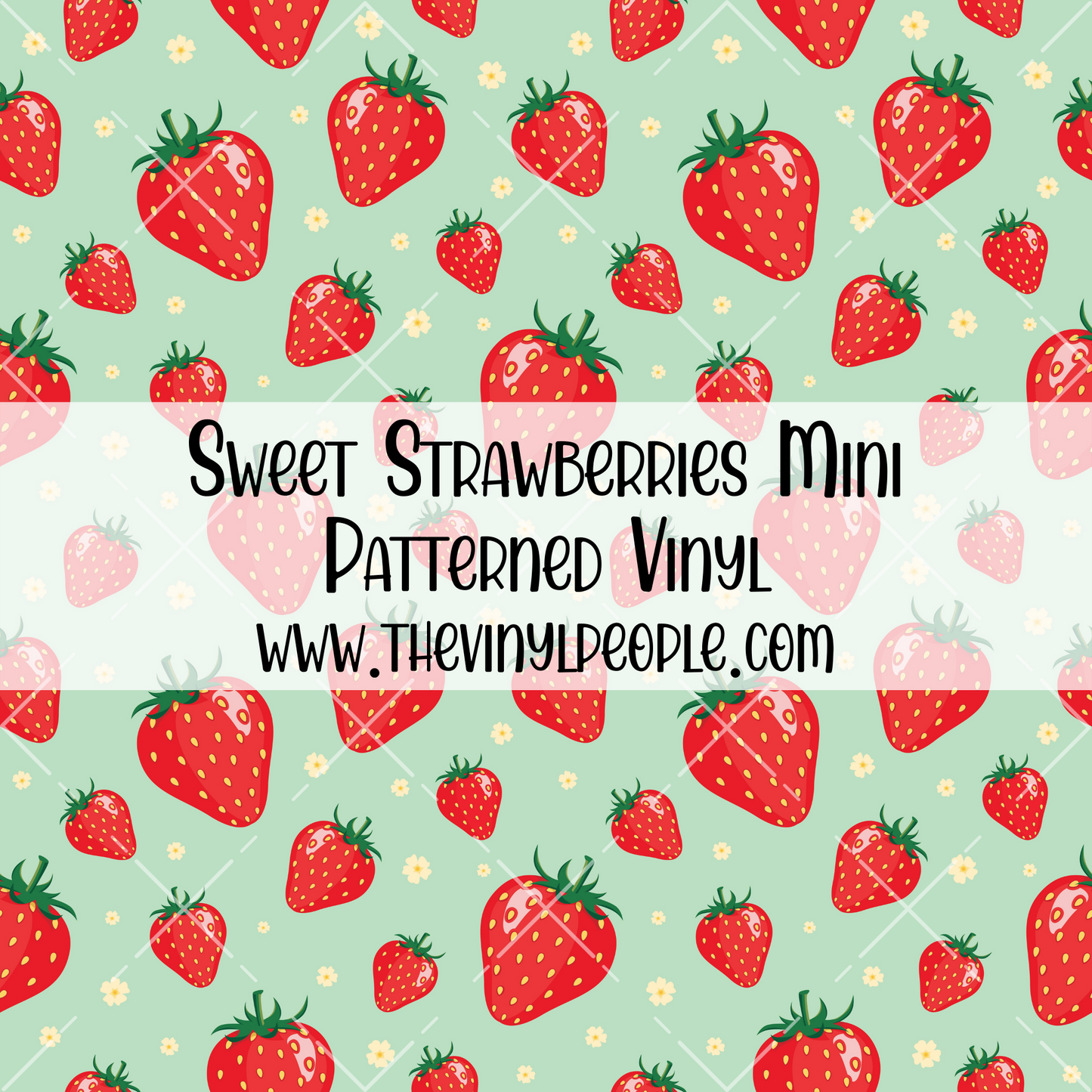 Sweet Strawberries Patterned Vinyl