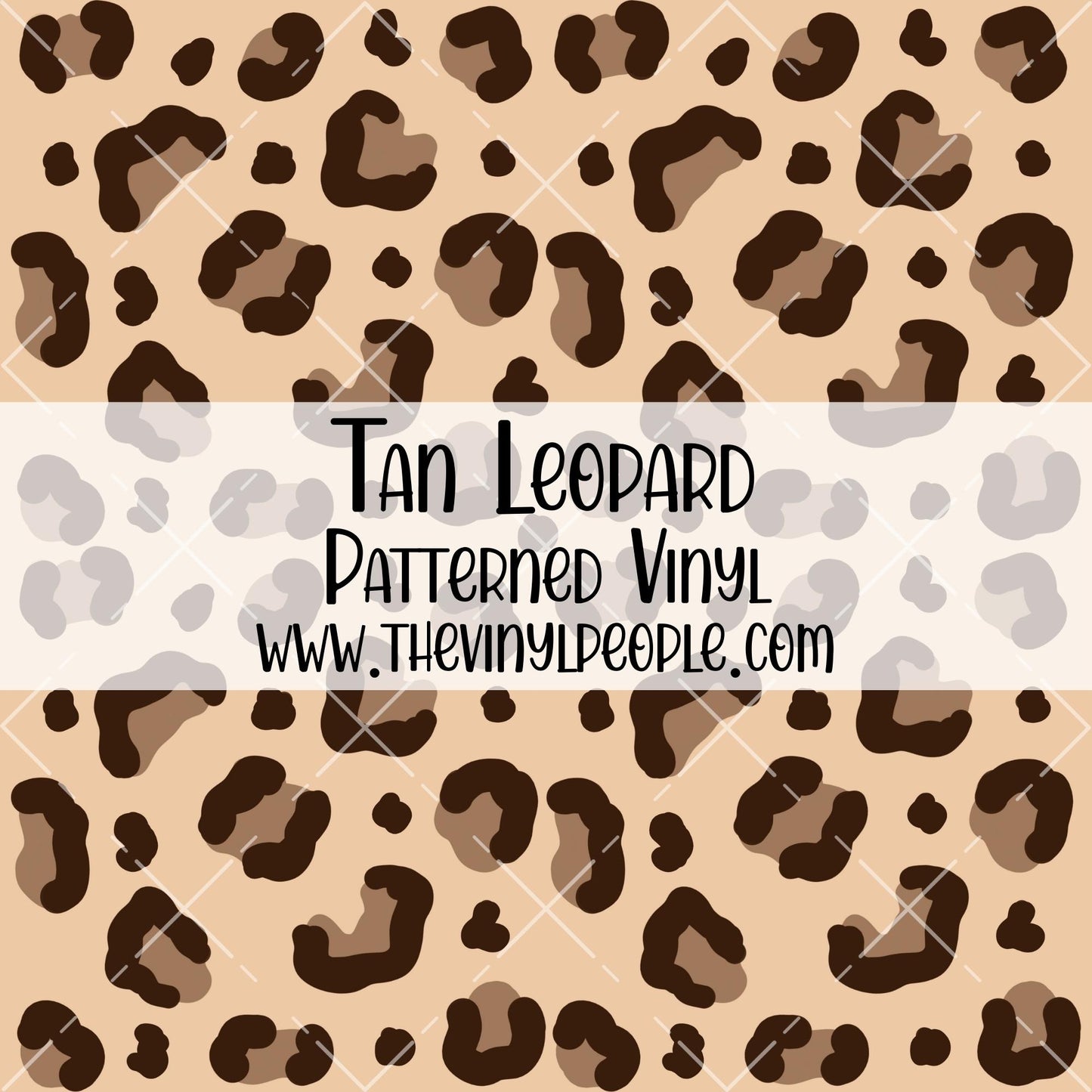 Tan Leopard Patterned Vinyl