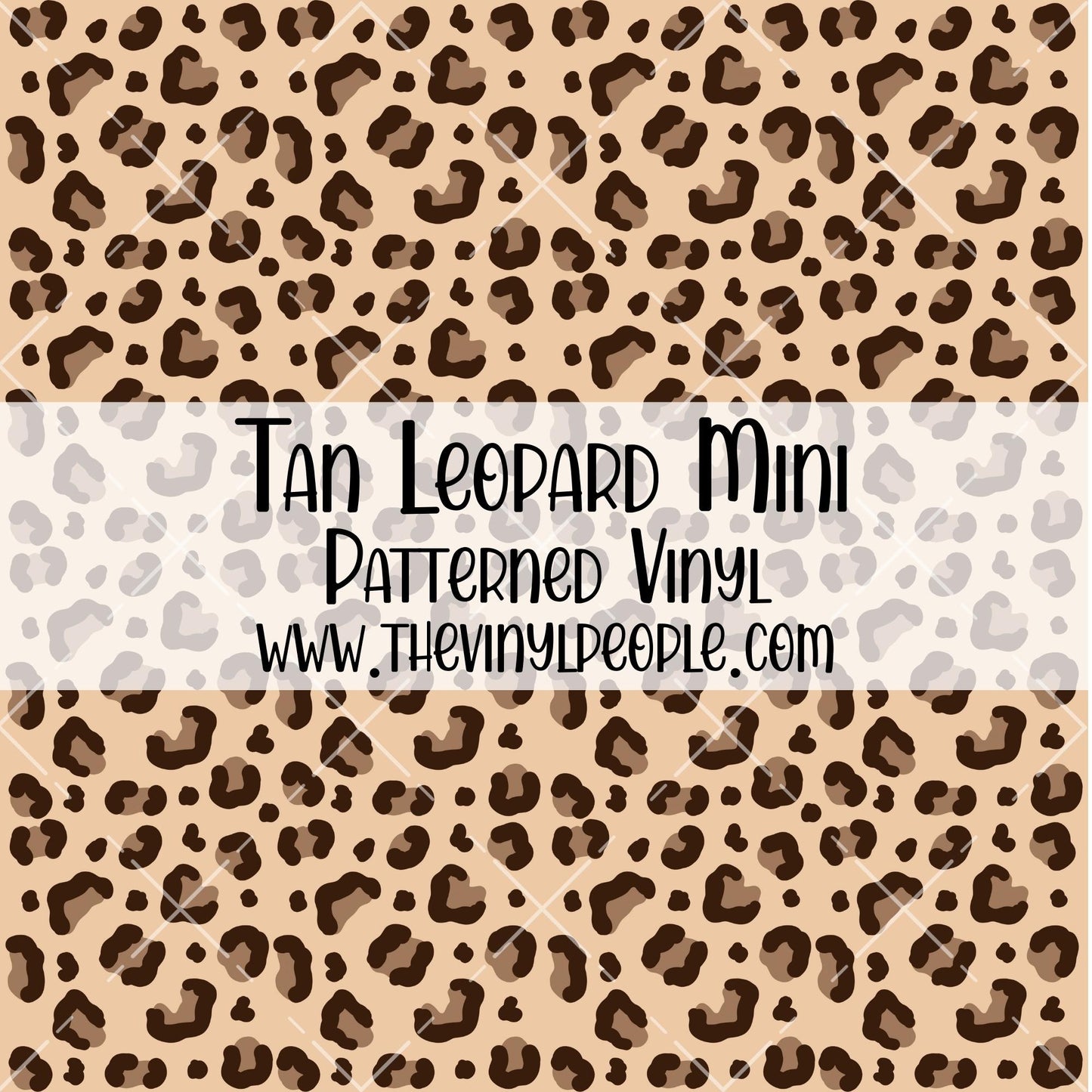 Tan Leopard Patterned Vinyl