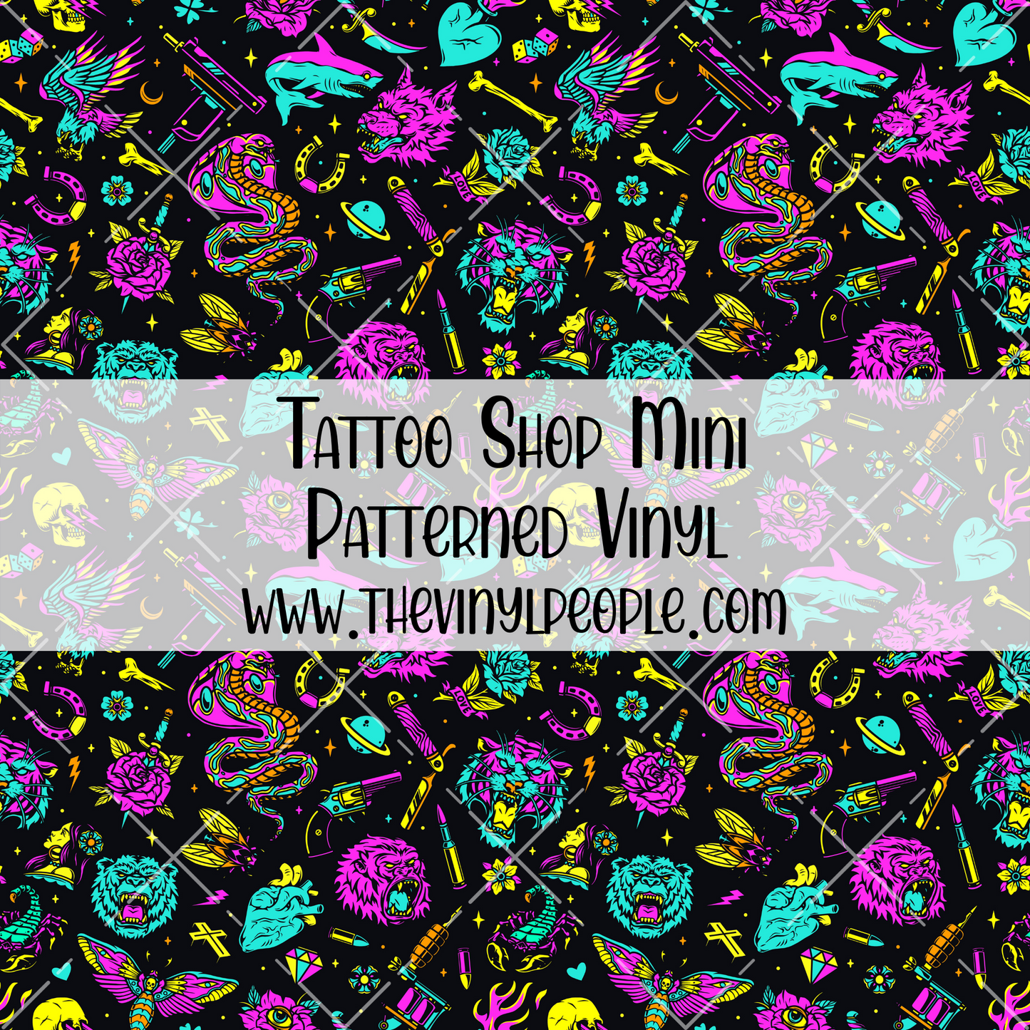 Tattoo Shop Patterned Vinyl